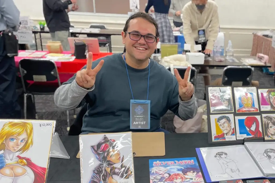 Juankprada at Brave and Bold convention Dec. 2023